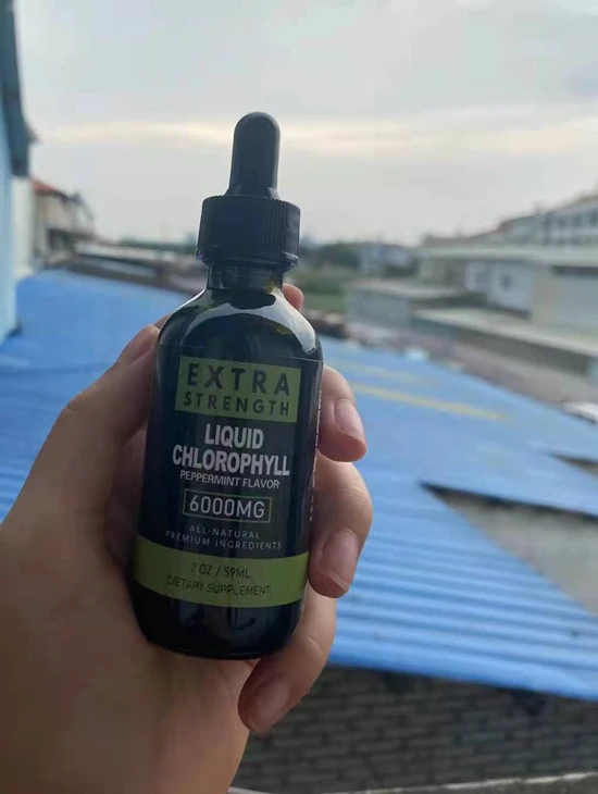 chlorophyll liquid drops